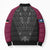 Queensland Maori Rugby Nga Hau e Wha Bomber Puffer Jacket Maroon Motif - Polynesian Pride