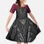 Queensland Maori Rugby Nga Hau e Wha Family Matching Mermaid Dress and Hawaiian Shirt Maroon Motif