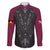 Queensland Maori Rugby Nga Hau e Wha Family Matching Mermaid Dress and Hawaiian Shirt Maroon Motif