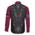 Queensland Maori Rugby Nga Hau e Wha Family Matching Mermaid Dress and Hawaiian Shirt Maroon Motif