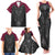 Queensland Maori Rugby Nga Hau e Wha Family Matching Tank Maxi Dress and Hawaiian Shirt Maroon Motif