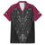 Queensland Maori Rugby Nga Hau e Wha Family Matching Tank Maxi Dress and Hawaiian Shirt Maroon Motif