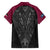Queensland Maori Rugby Nga Hau e Wha Family Matching Tank Maxi Dress and Hawaiian Shirt Maroon Motif