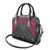 Queensland Maori Rugby Nga Hau e Wha Shoulder Handbag Maroon Motif