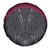 Queensland Maori Rugby Nga Hau e Wha Spare Tire Cover Maroon Motif