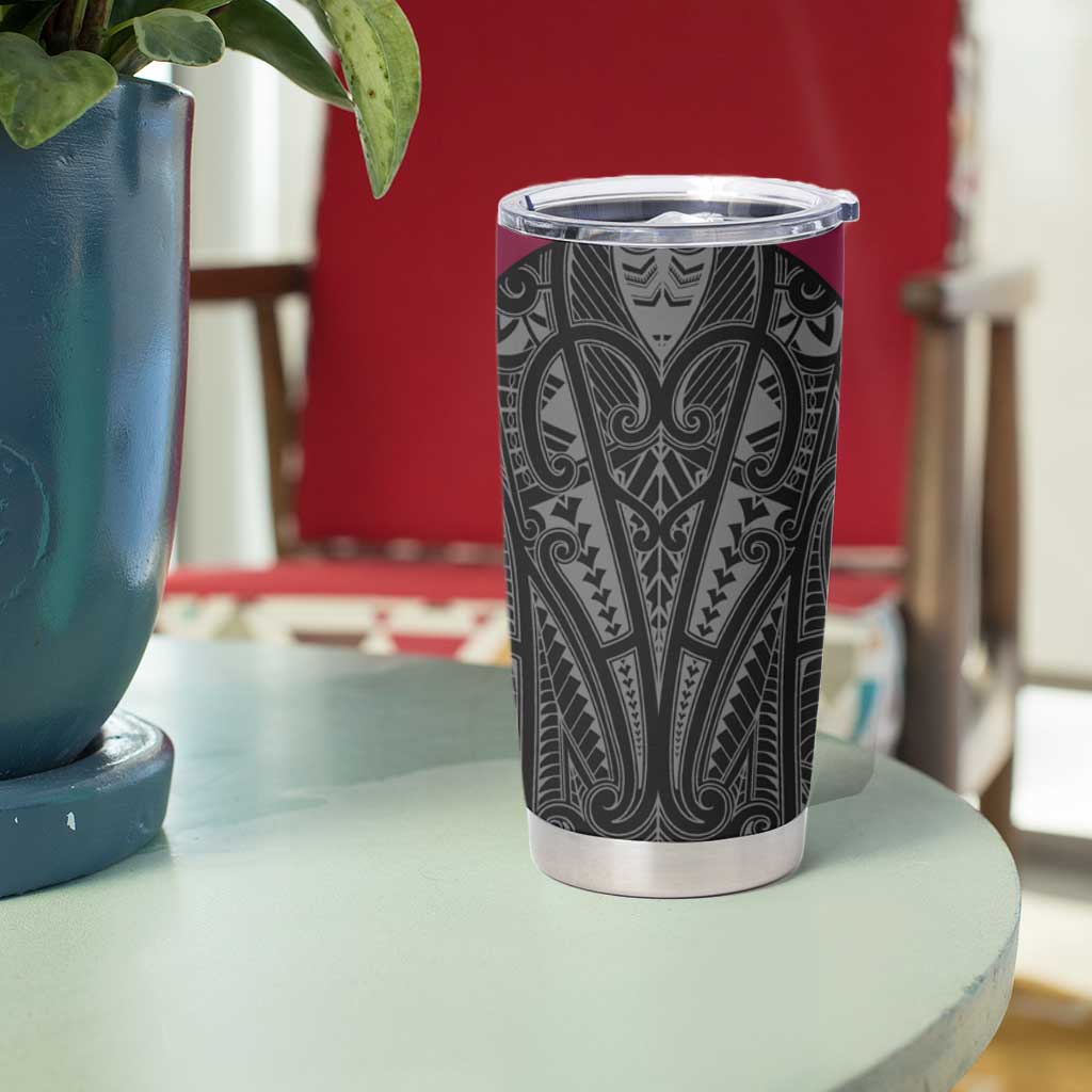 Queensland Maori Rugby Nga Hau e Wha Tumbler Cup Maroon Motif