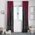 Queensland Maori Rugby Nga Hau e Wha Window Curtain Maroon Motif