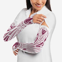 Queensland Maori Rugby Nga Hau e Wha Arm Sleeves White Motif - Polynesian Pride