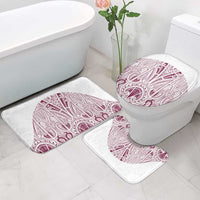 Queensland Maori Rugby Nga Hau e Wha Bathroom Set White Motif - Polynesian Pride
