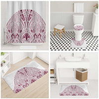Queensland Maori Rugby Nga Hau e Wha Bathroom Set White Motif - Polynesian Pride