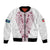 Queensland Maori Rugby Nga Hau e Wha Bomber Jacket White Motif