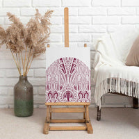Queensland Maori Rugby Nga Hau e Wha Canvas Wall Art White Motif