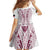 Queensland Maori Rugby Nga Hau e Wha Family Matching Mermaid Dress and Hawaiian Shirt White Motif