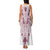 Queensland Maori Rugby Nga Hau e Wha Family Matching Tank Maxi Dress and Hawaiian Shirt White Motif