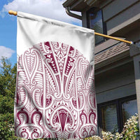 Queensland Maori Rugby Nga Hau e Wha Garden Flag White Motif