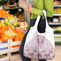 Queensland Maori Rugby Nga Hau e Wha Grocery Bag White Motif