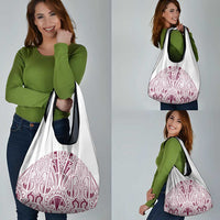 Queensland Maori Rugby Nga Hau e Wha Grocery Bag White Motif