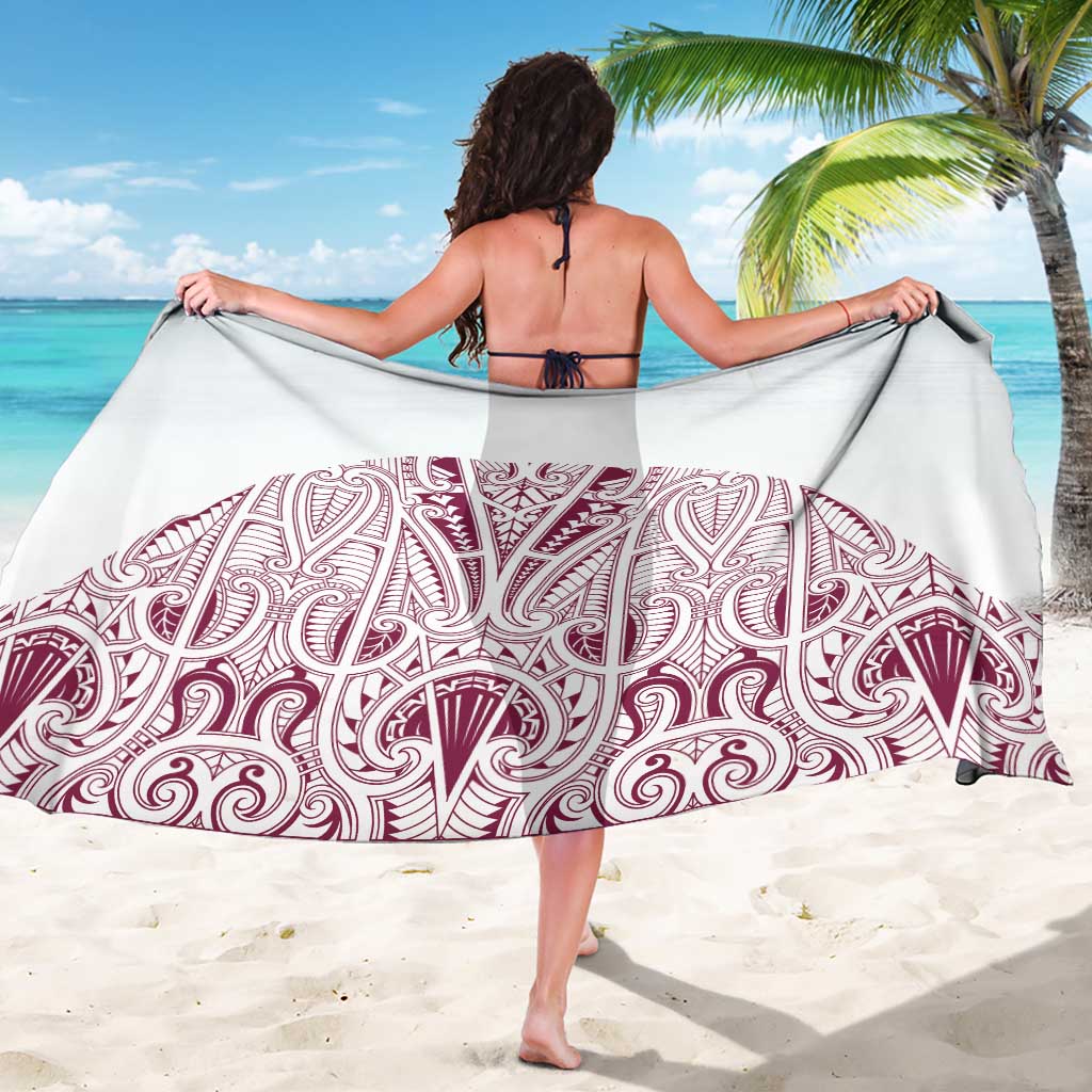 Queensland Maori Rugby Nga Hau e Wha Sarong White Motif