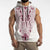 Queensland Maori Rugby Nga Hau e Wha Sleeveless Hoodie White Motif - Polynesian Pride