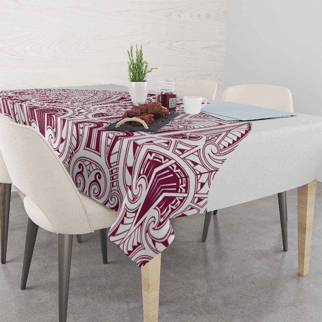 Queensland Maori Rugby Nga Hau e Wha Tablecloth White Motif
