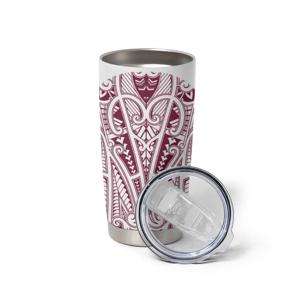 Queensland Maori Rugby Nga Hau e Wha Tumbler Cup White Motif