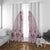 Queensland Maori Rugby Nga Hau e Wha Window Curtain White Motif