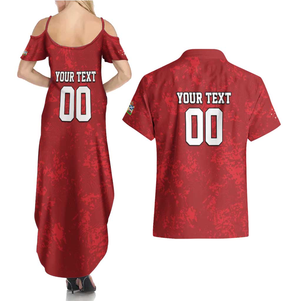 Custom British Lions-AUNZ Couples Matching Summer Maxi Dress and Hawaiian Shirt Australia-New Zealand Indigenous Motif LT9 - Polynesian Pride