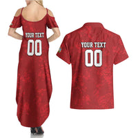 Custom British Lions-AUNZ Couples Matching Summer Maxi Dress and Hawaiian Shirt Australia-New Zealand Indigenous Motif LT9 - Polynesian Pride