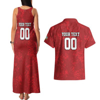 Custom British Lions-AUNZ Couples Matching Tank Maxi Dress and Hawaiian Shirt Australia-New Zealand Indigenous Motif LT9 - Polynesian Pride