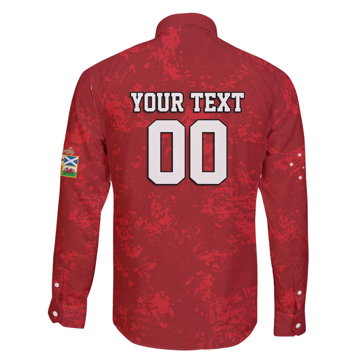 Custom British Lions-AUNZ Family Matching Off The Shoulder Long Sleeve Dress and Hawaiian Shirt Australia-New Zealand Indigenous Motif