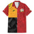 Custom British Lions-AUNZ Family Matching Short Sleeve Bodycon Dress and Hawaiian Shirt Australia-New Zealand Indigenous Motif