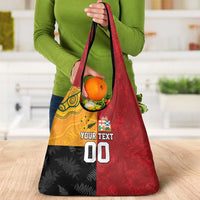 Custom British Lions-AUNZ Grocery Bag Australia-New Zealand Indigenous Motif