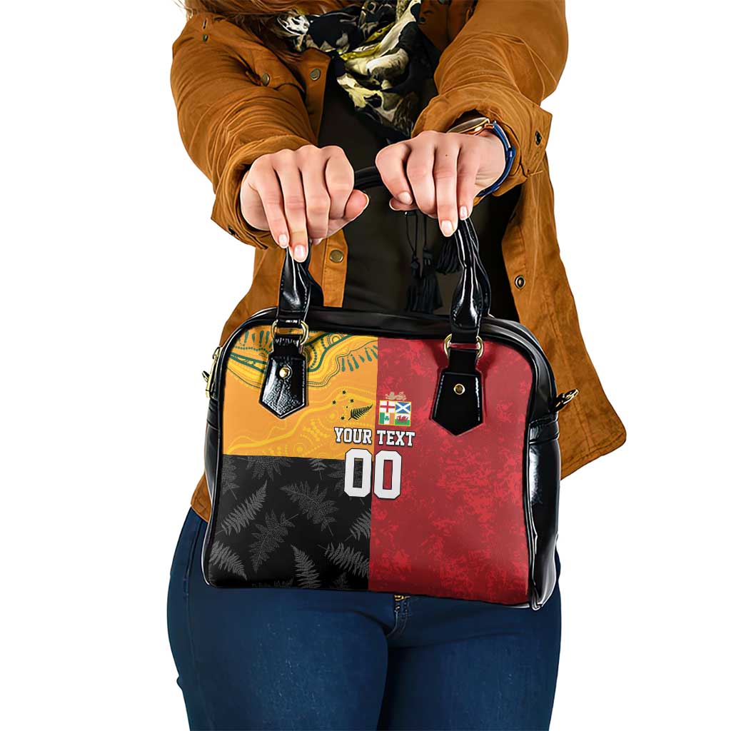 Custom British Lions-AUNZ Shoulder Handbag Australia-New Zealand Indigenous Motif