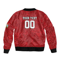 Custom British Lions-AUNZ Sleeve Zip Bomber Jacket Australia-New Zealand Indigenous Motif