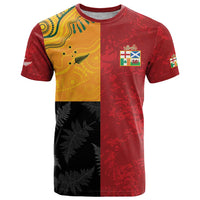 Custom British Lions-AUNZ T Shirt Australia-New Zealand Indigenous Motif