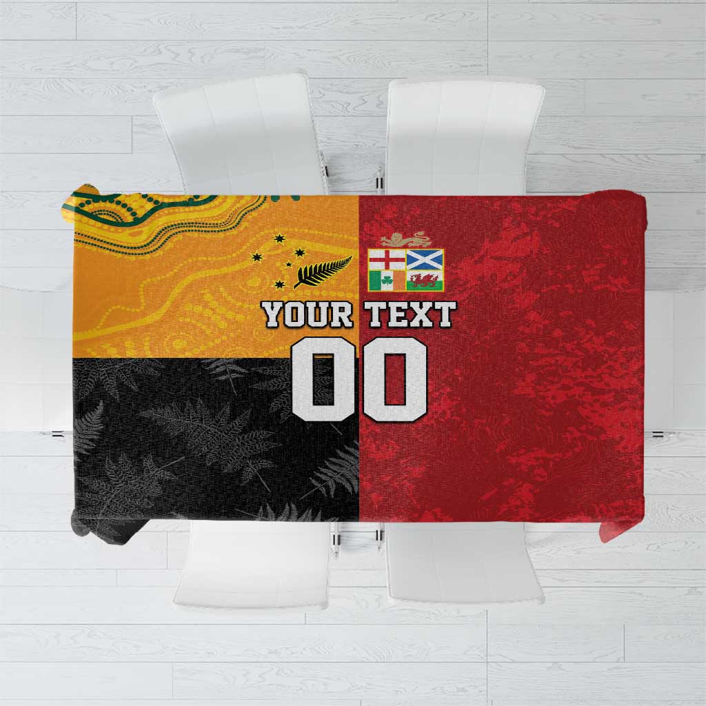 Custom British Lions-AUNZ Tablecloth Australia-New Zealand Indigenous Motif