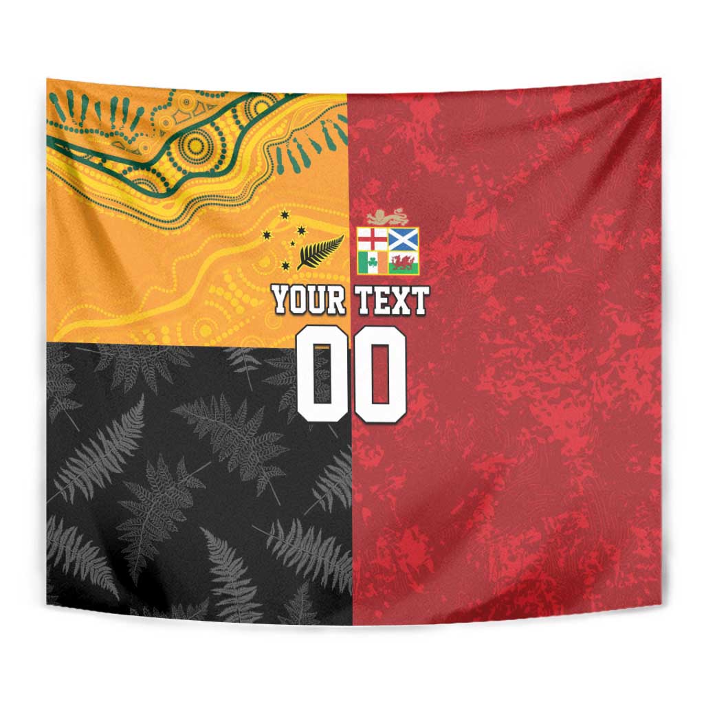 Custom British Lions-AUNZ Tapestry Australia-New Zealand Indigenous Motif