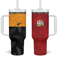 Custom British Lions-AUNZ Tumbler With Handle Australia-New Zealand Indigenous Motif