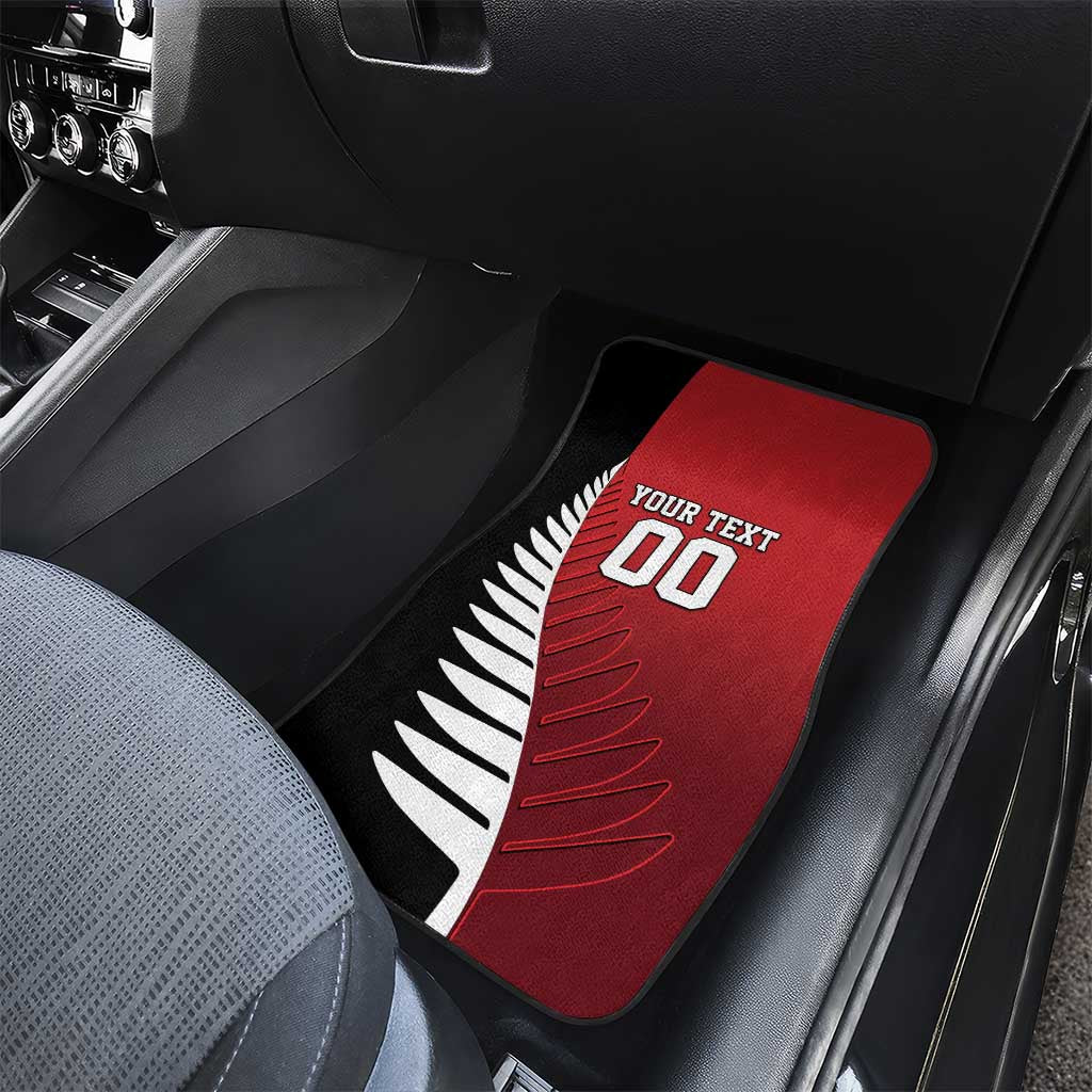 Custom British Lions New Zealand Car Mats Half Black Fern