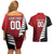 Custom British Lions New Zealand Couples Matching Off Shoulder Short Dress and Hawaiian Shirt Half Black Fern