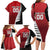 Custom British Lions New Zealand Family Matching Long Sleeve Bodycon Dress and Hawaiian Shirt Half Black Fern
