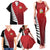 Custom British Lions New Zealand Family Matching Tank Maxi Dress and Hawaiian Shirt Half Black Fern