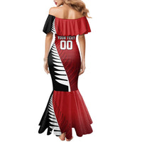 Custom British Lions New Zealand Mermaid Dress Half Black Fern