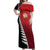Custom British Lions New Zealand Off Shoulder Maxi Dress Half Black Fern