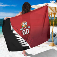 Custom British Lions New Zealand Sarong Half Black Fern
