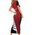 Custom British Lions New Zealand Short Sleeve Bodycon Dress Half Black Fern