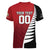 Custom British Lions New Zealand Women V-Neck T-Shirt Half Black Fern