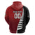 Custom British Lions New Zealand Zip Hoodie Half Black Fern