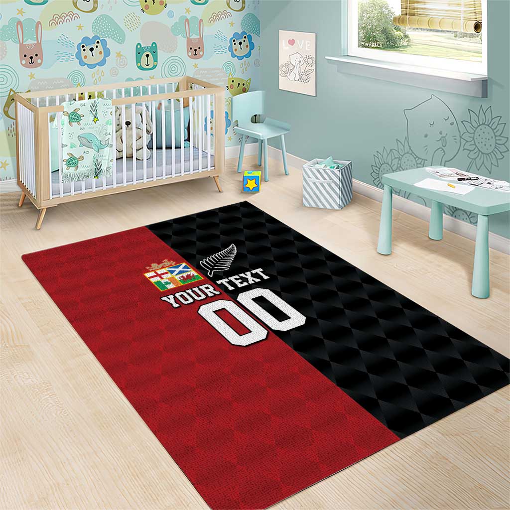Custom British Lions New Zealand Area Rug Sporty Style