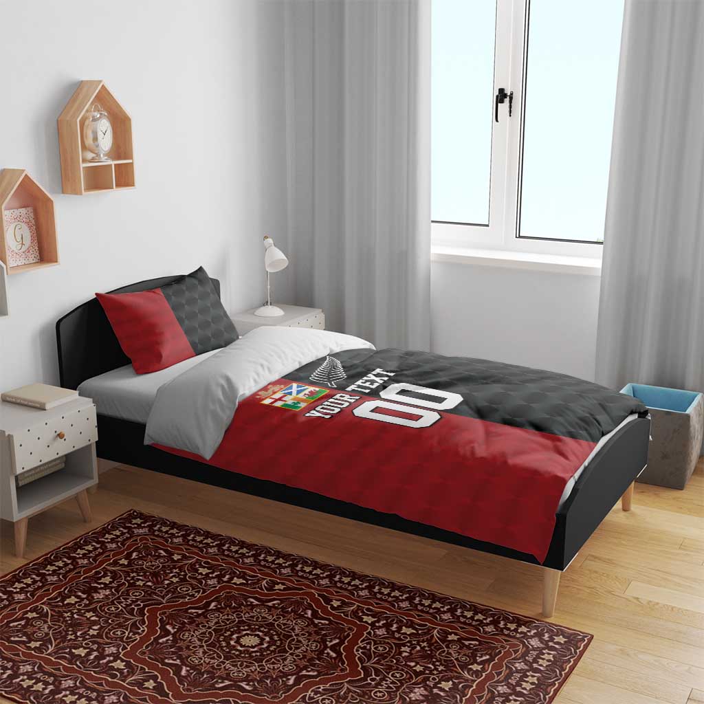 Custom British Lions New Zealand Bedding Set Sporty Style